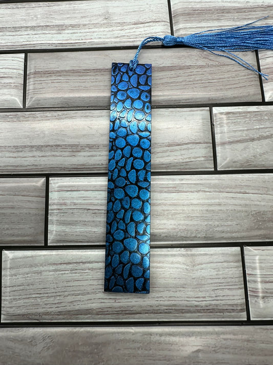 Shimmering Waves Resin Bookmark