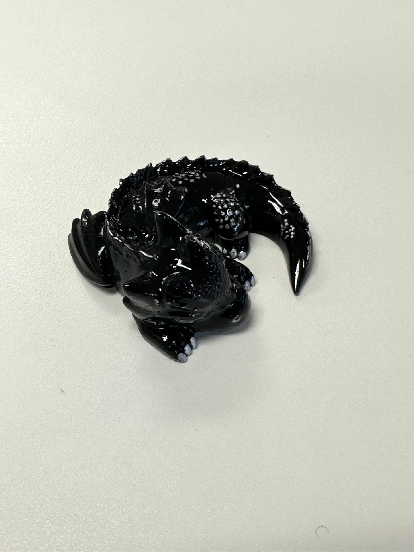 Midnight Dreamer Resin Dragon Sculpture