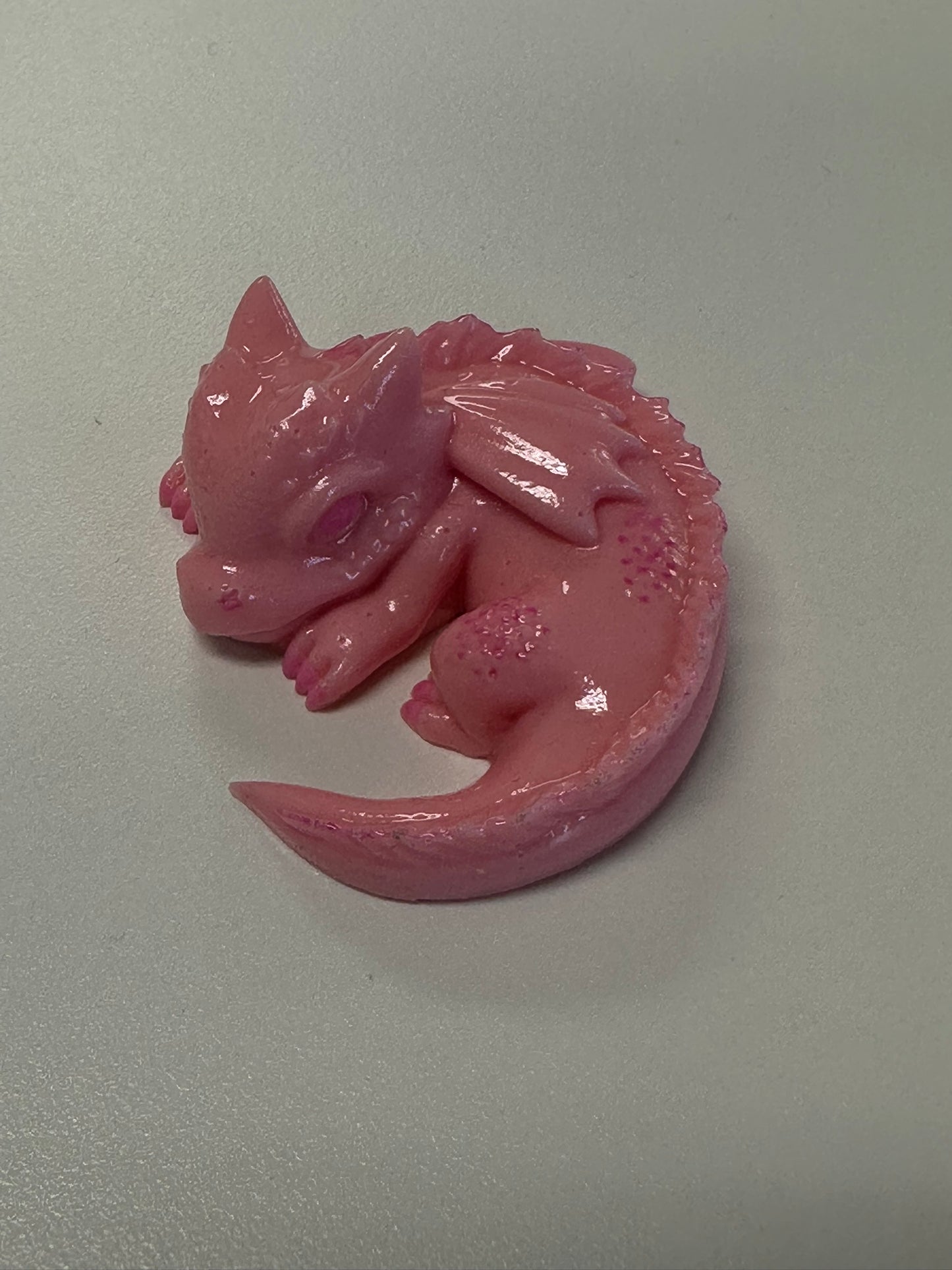 Pink Dreamtime Dragon Resin Sculpture