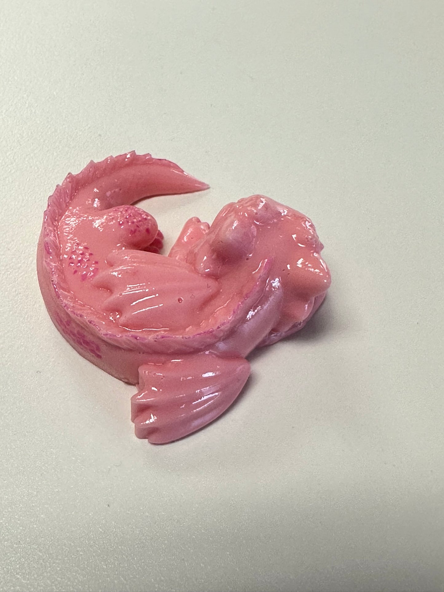 Pink Dreamtime Dragon Resin Sculpture