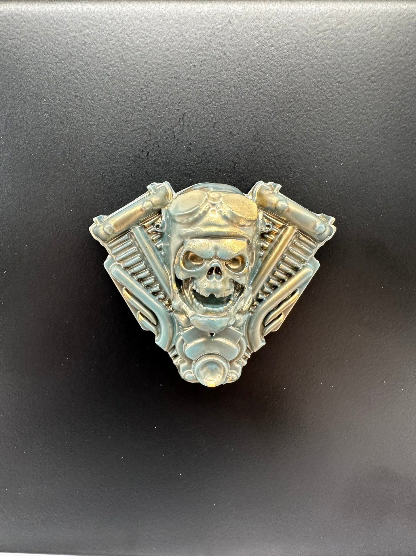 Pilot Skull Resin Fridge Magnet