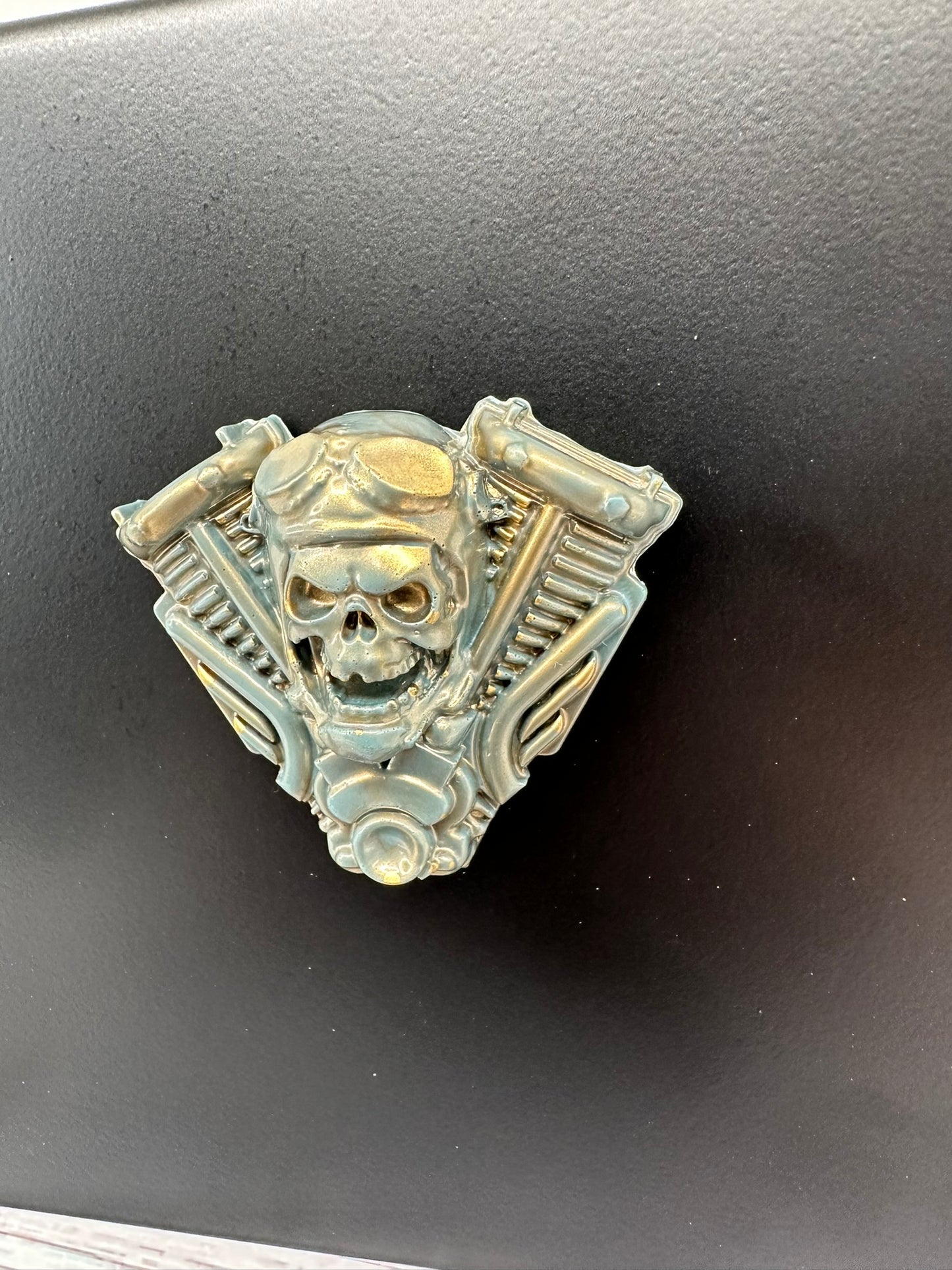 Pilot Skull Resin Fridge Magnet