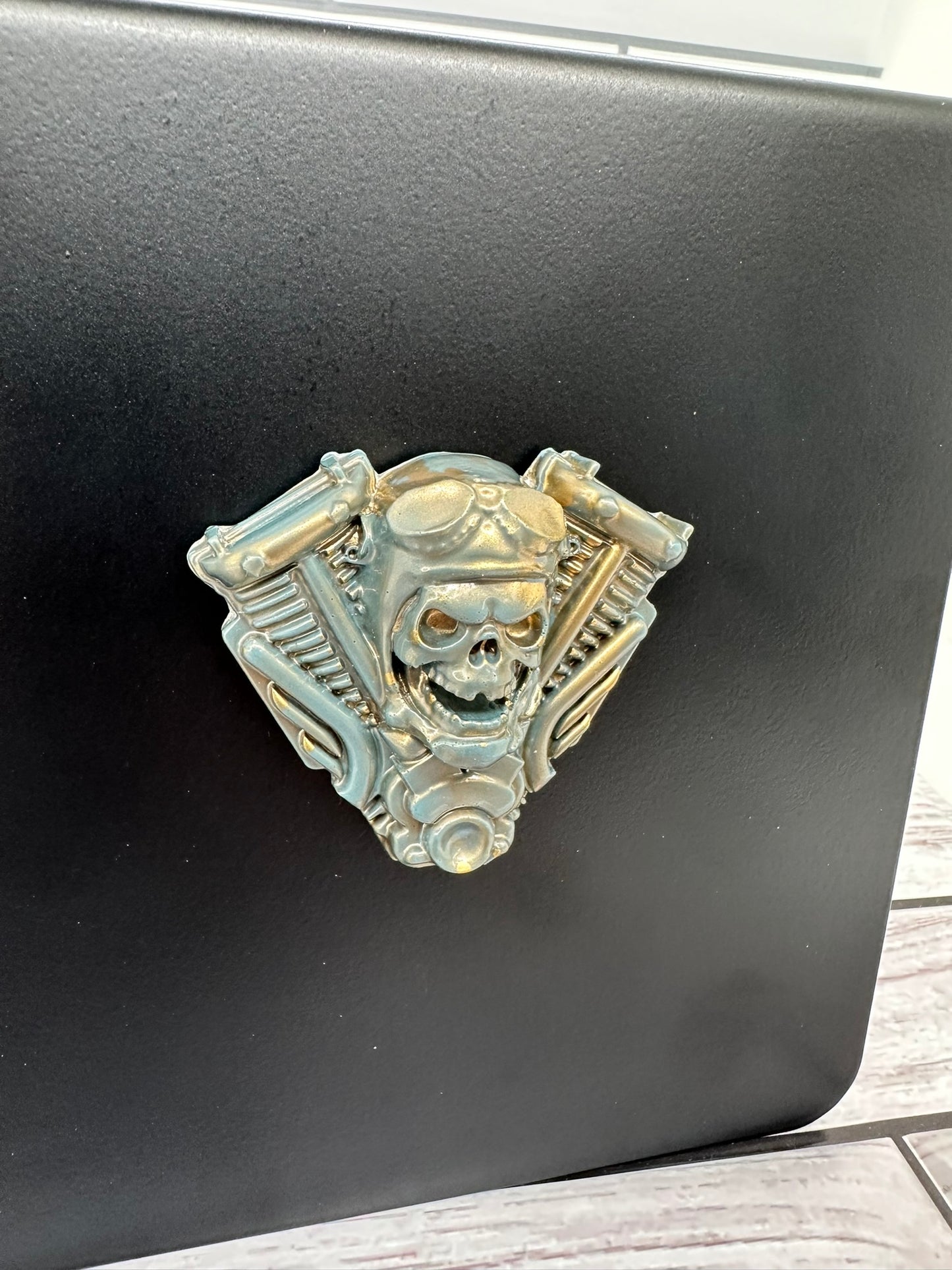 Pilot Skull Resin Fridge Magnet