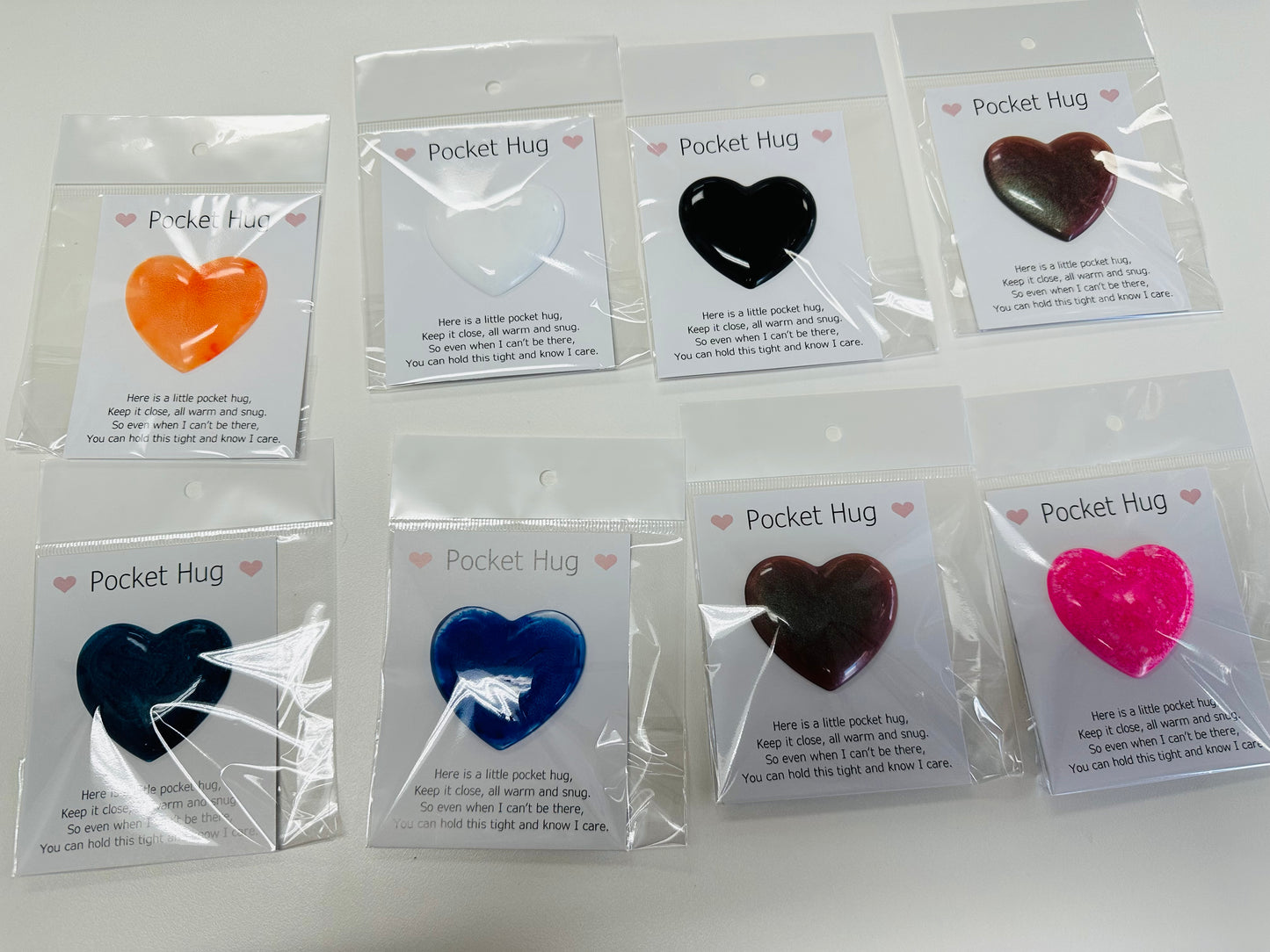 Resin Heart Pocket Hugs