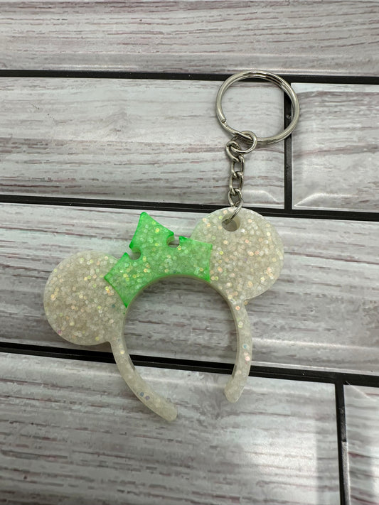 Sparkle Mouse Resin Keychain