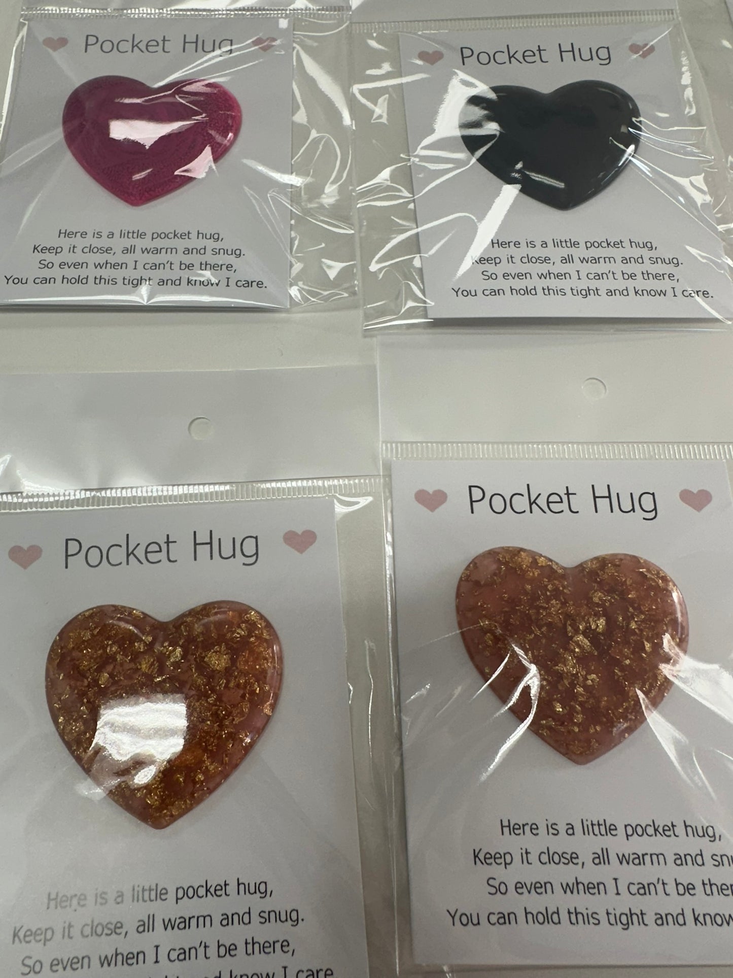 Resin Heart Pocket Hugs