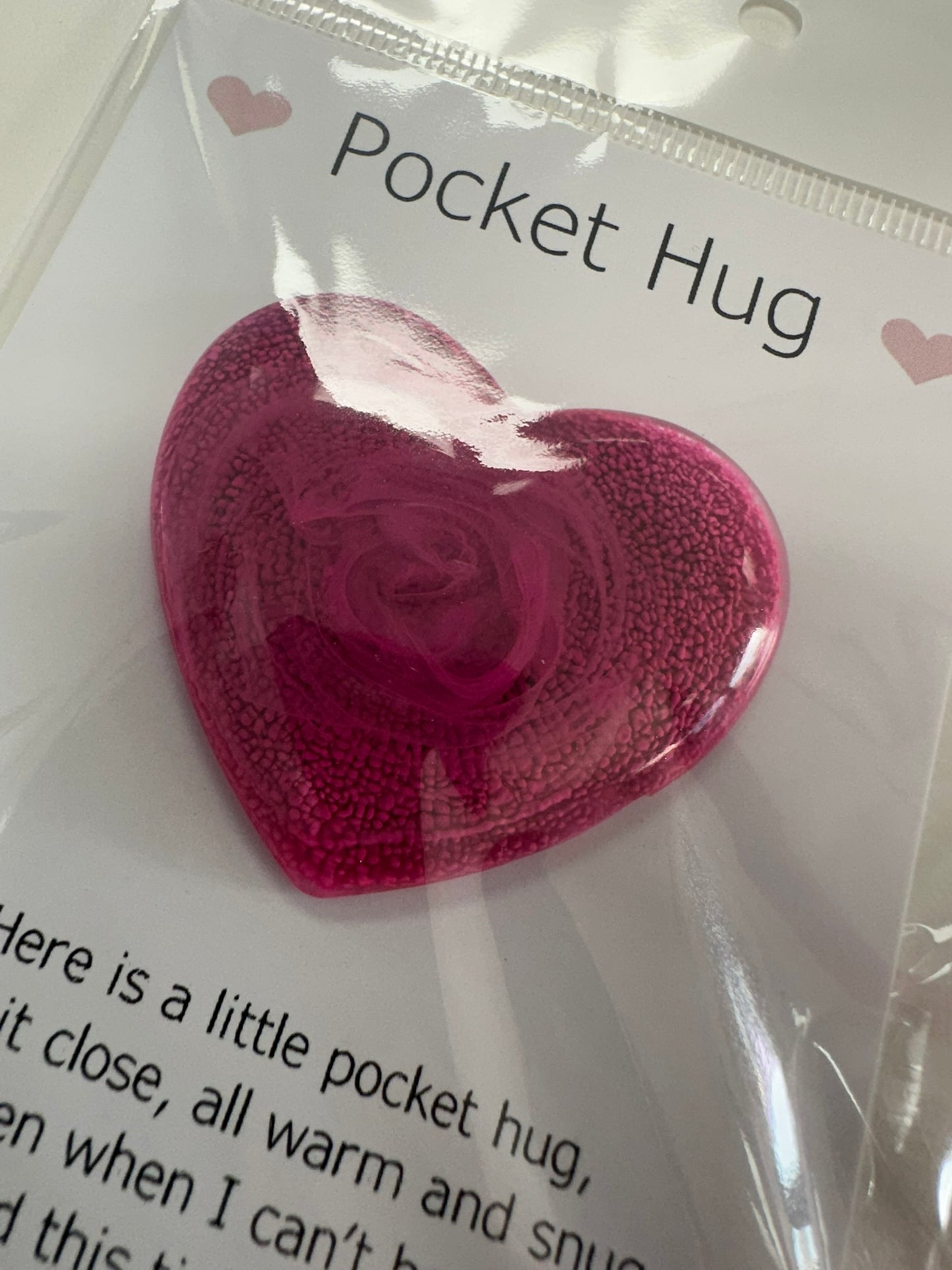 Resin Heart Pocket Hugs