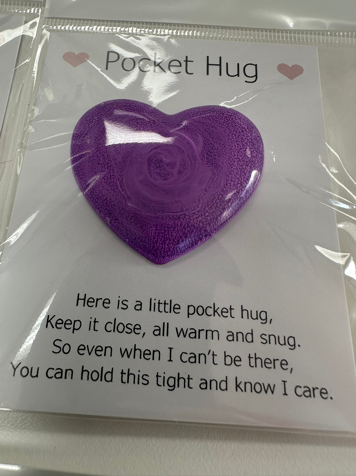 Resin Heart Pocket Hugs