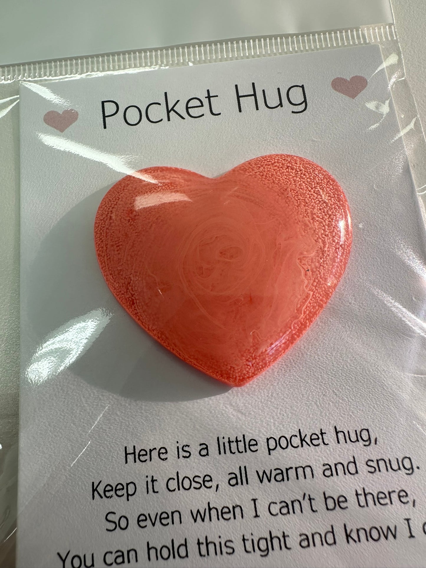 Resin Heart Pocket Hugs