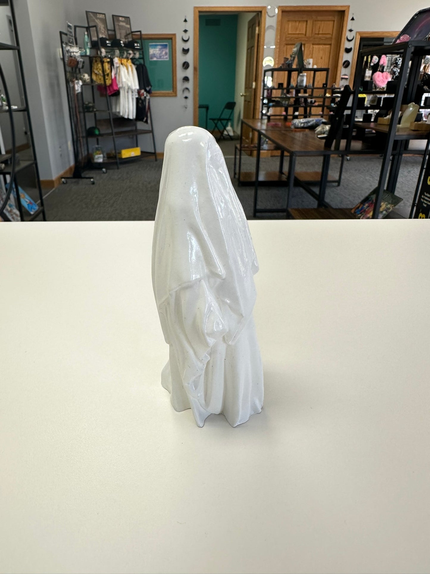 Ghostly Figure Plaster Figurine 5in