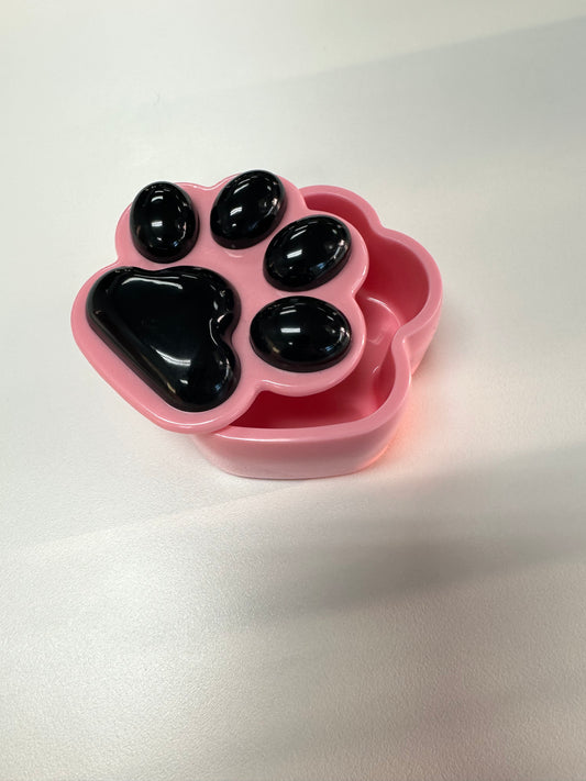 Resin Paw Print Trinket Box