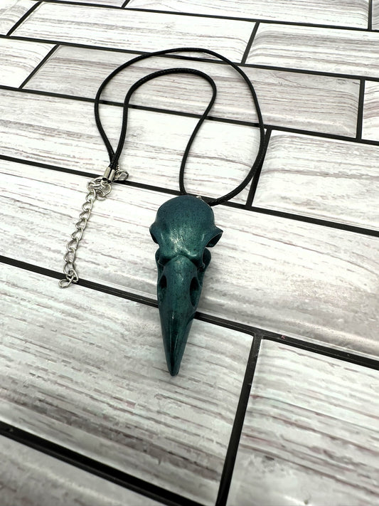 Raven's Rest Resin Necklace