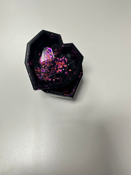 Cosmic Heart Resin Trinket Box