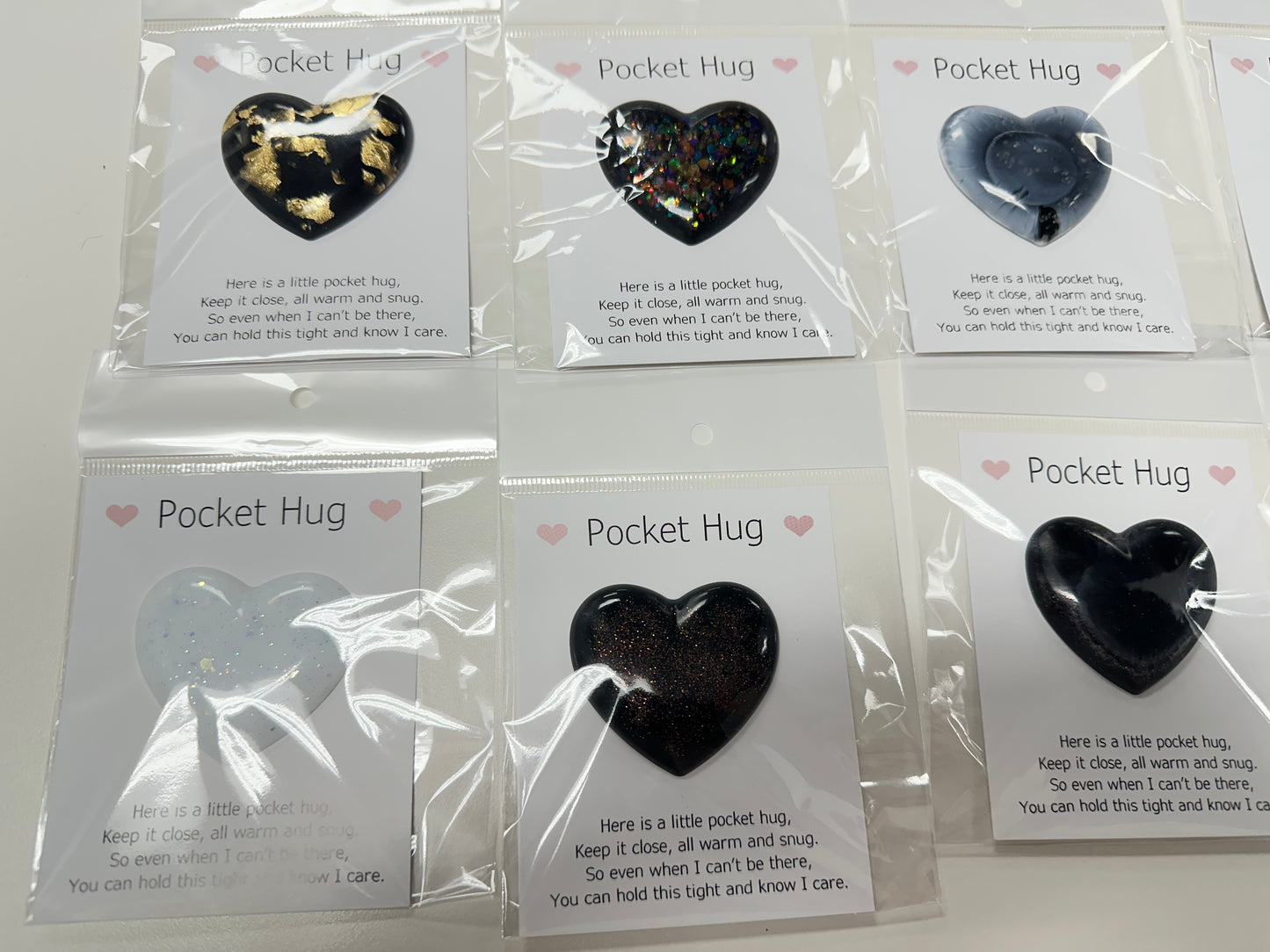 Resin Heart Pocket Hugs