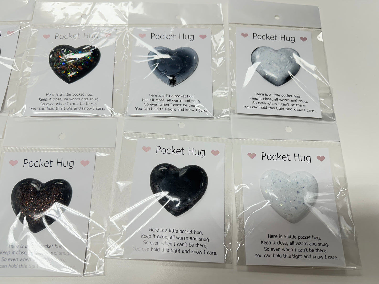 Resin Heart Pocket Hugs