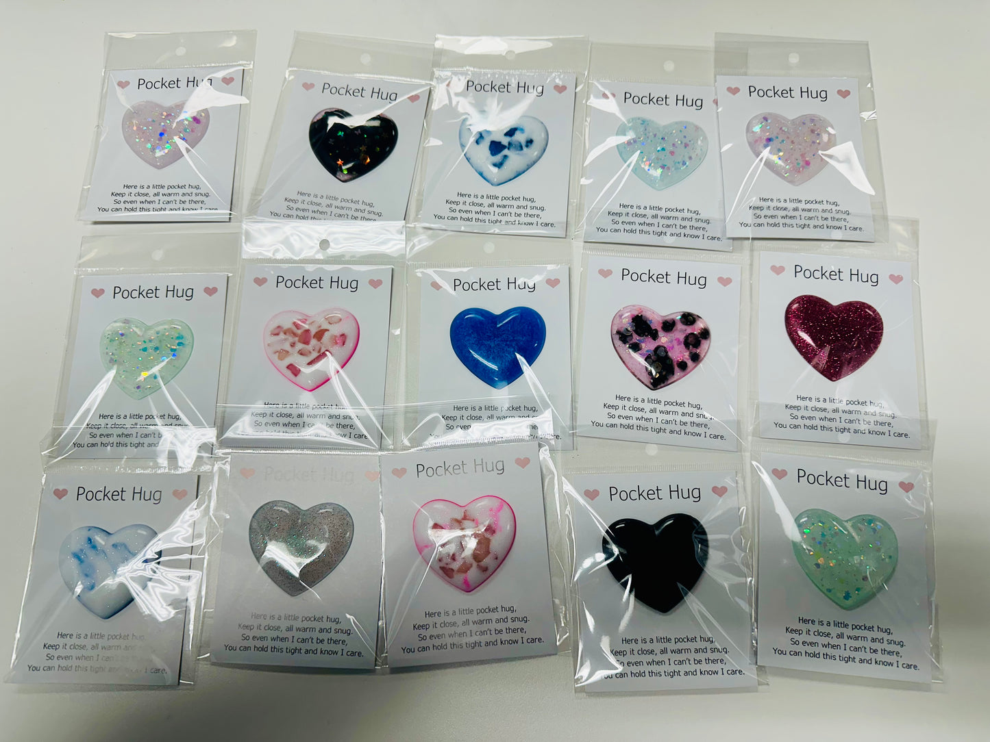 Resin Heart Pocket Hugs