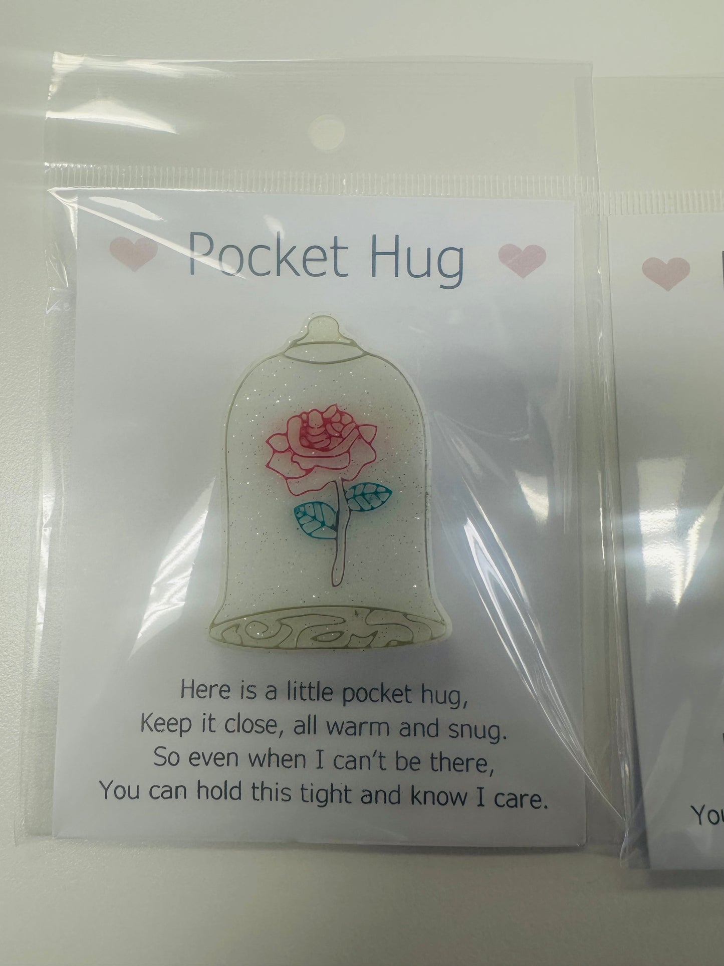 Rose in Vase Pocket Hugs