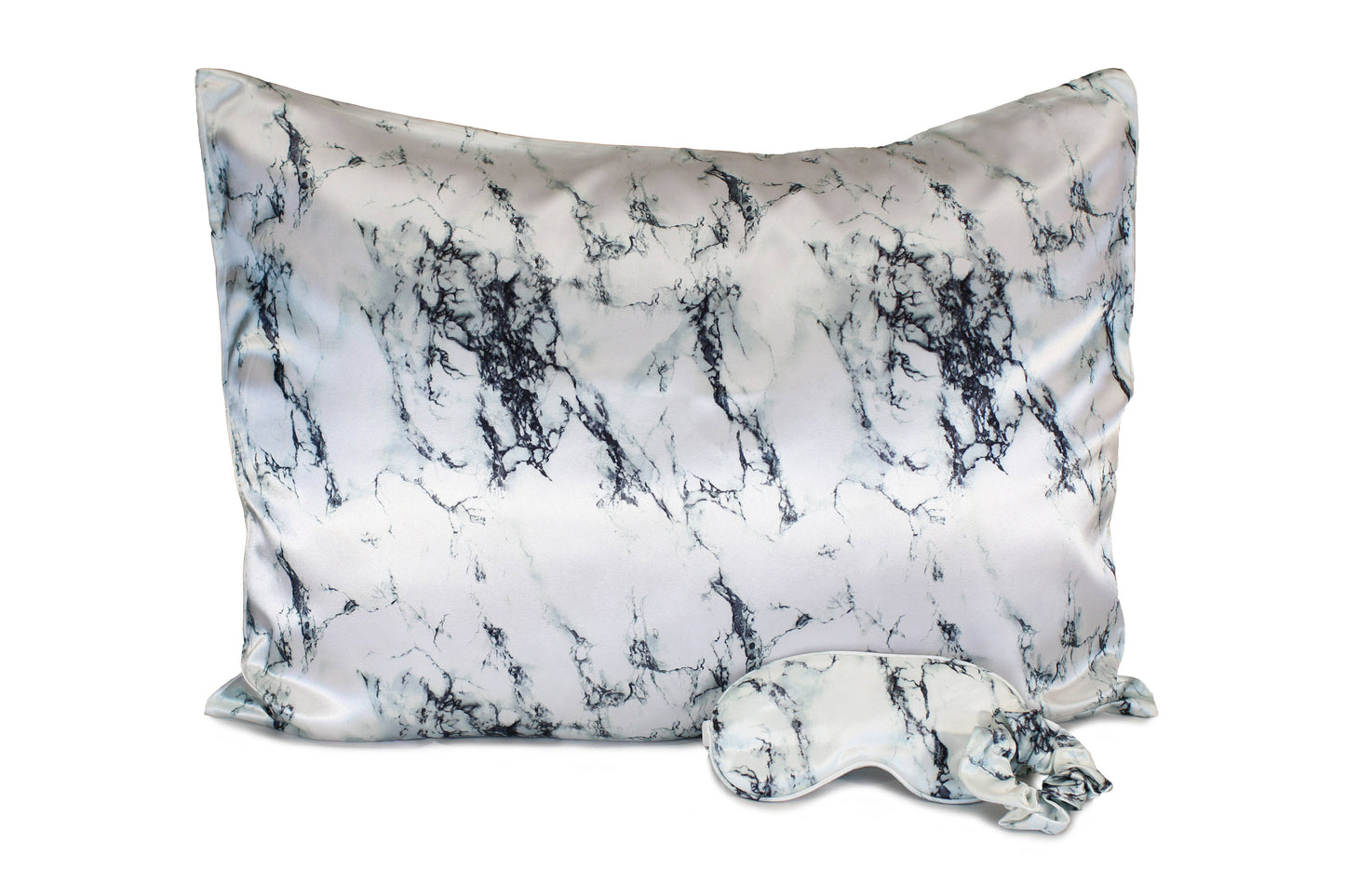 Ultimate Sleep Set Satin Pillowcase, Eye mask and Scrunchie: Pale Leopard