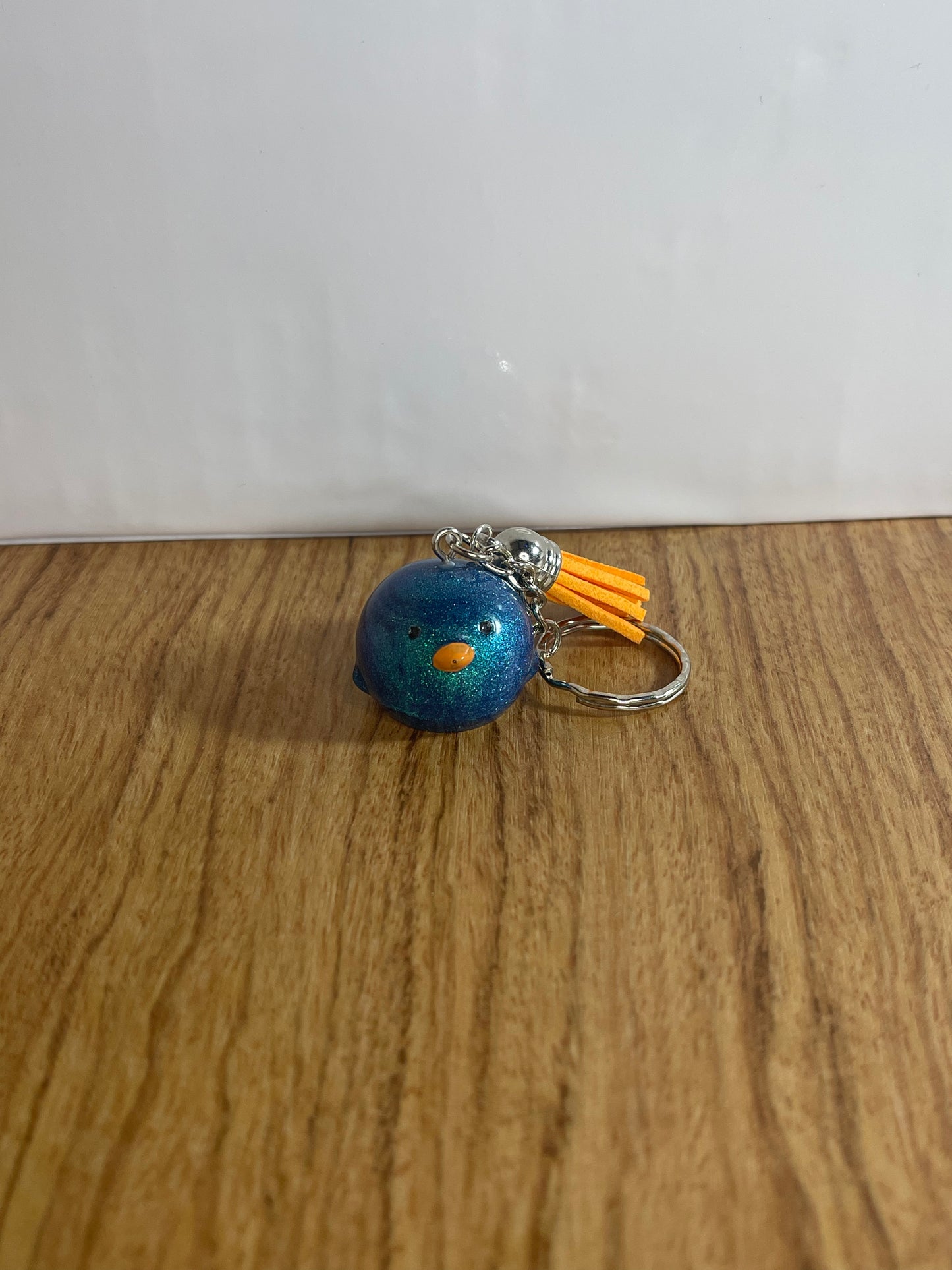 Shiny Blue Duck Keychain