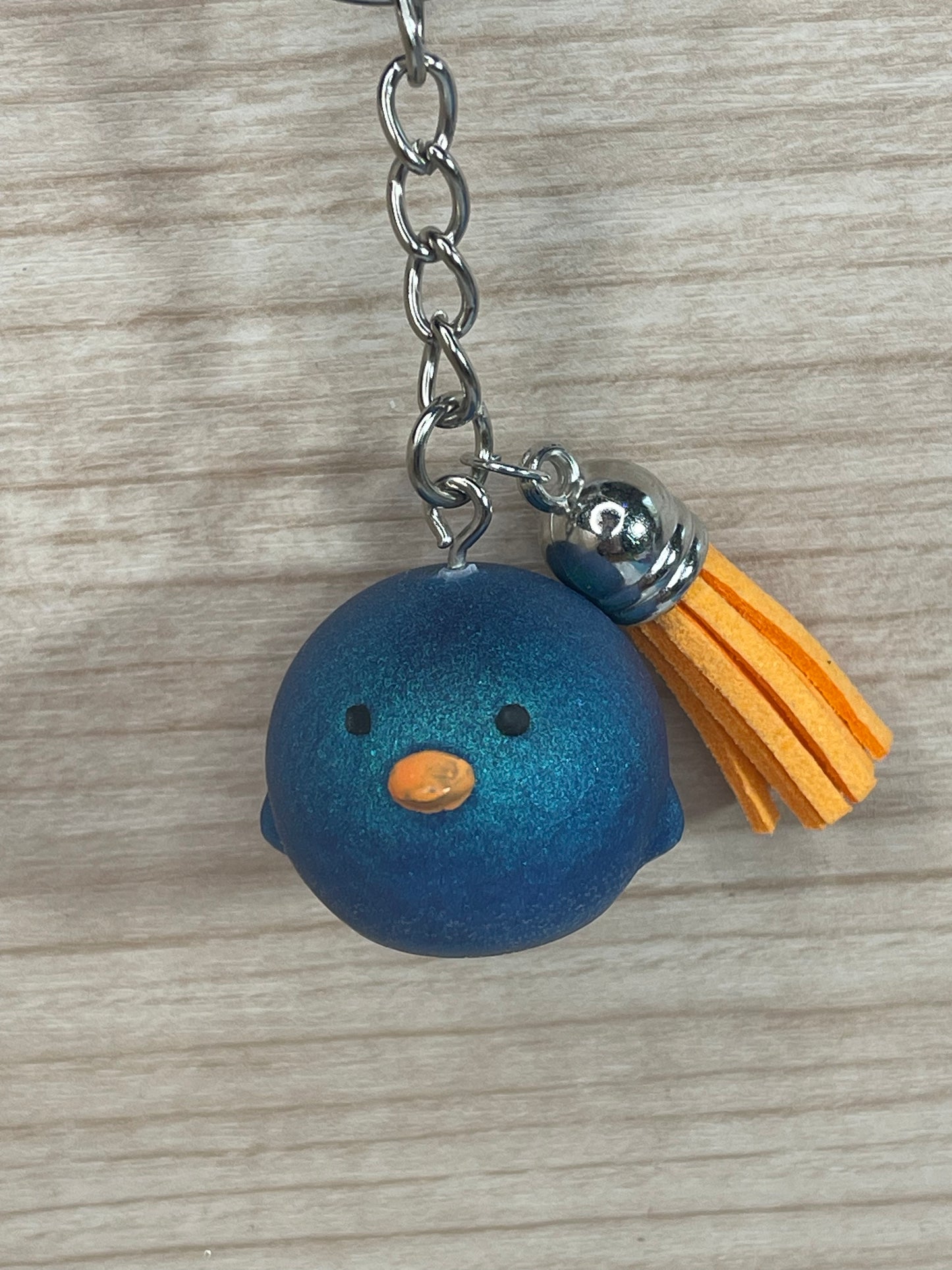 Matte Blue Duck Keychain