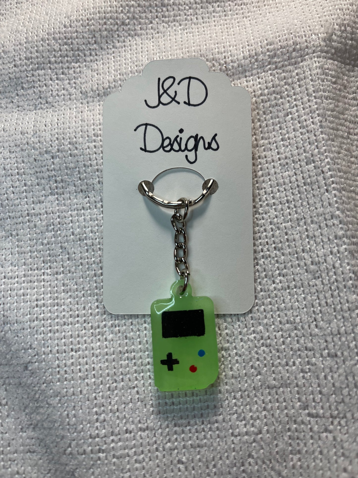 Gamer Keychain Glow in the Dark Controller